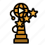 award, movie, prize, recognition, trophy 