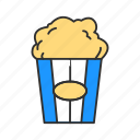 cinema, corn, food, movie, movie snack, popcorn, snack