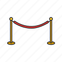 cinema, movie, movie premier, pole, railings, red carpet