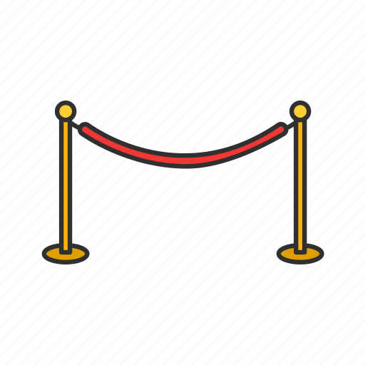 Cinema, movie, movie premier, pole, railings, red carpet icon - Download on Iconfinder