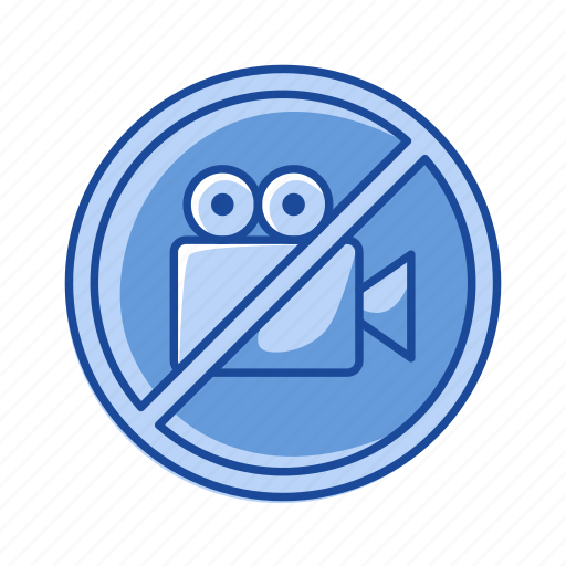 No filming, no recording, no video, restriction, rules, video, video camera icon - Download on Iconfinder