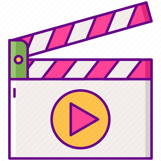 Clapperboard, movie, video, film icon - Download on Iconfinder