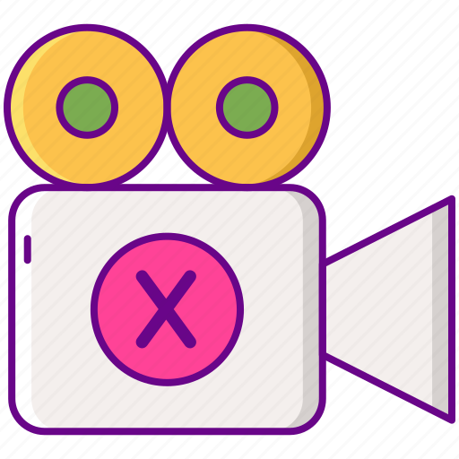 Rated, x, camera, movie icon - Download on Iconfinder