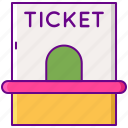ticketing, tickets, booth, movie
