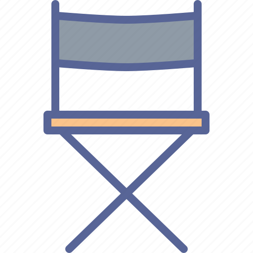 Chair, cinema, director, movie, producer, studio icon - Download on Iconfinder