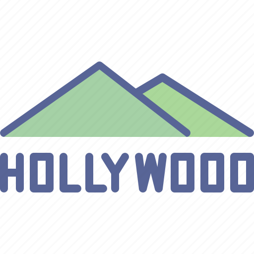 Cinema, film, hills, hollywood, los angeles, mountain, production icon - Download on Iconfinder