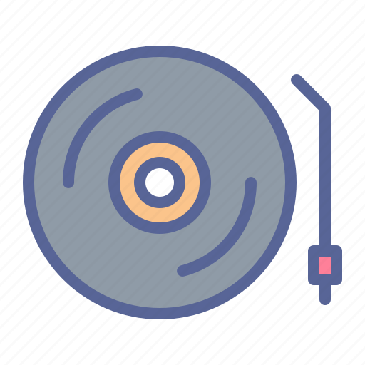 Deejay, movie, music, party, play, record, turntable icon - Download on Iconfinder