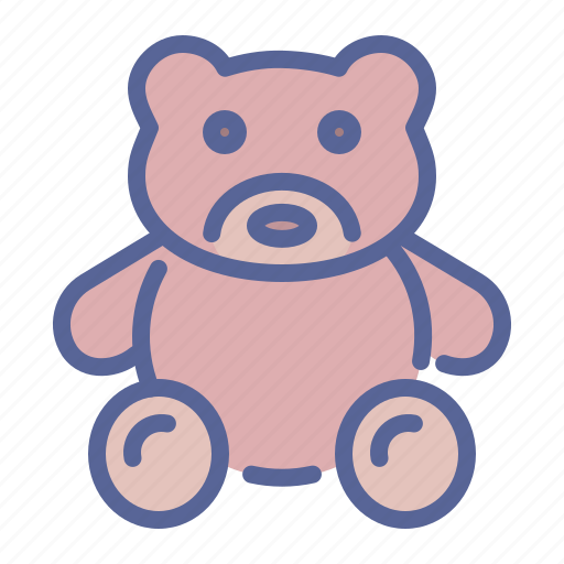 Bear, cuddle, kids, play, ted, teddy, toy icon - Download on Iconfinder