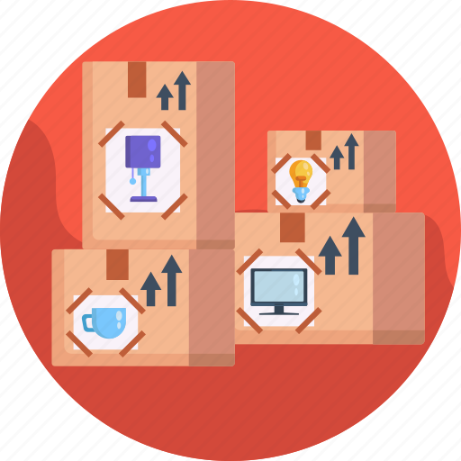 Moving home, package, boxes, box icon - Download on Iconfinder