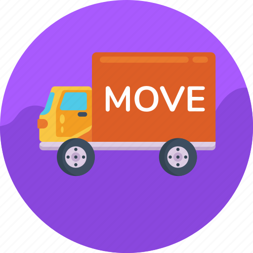 Moving, truck, moving truck, logistics, home moving service, move truck icon - Download on Iconfinder