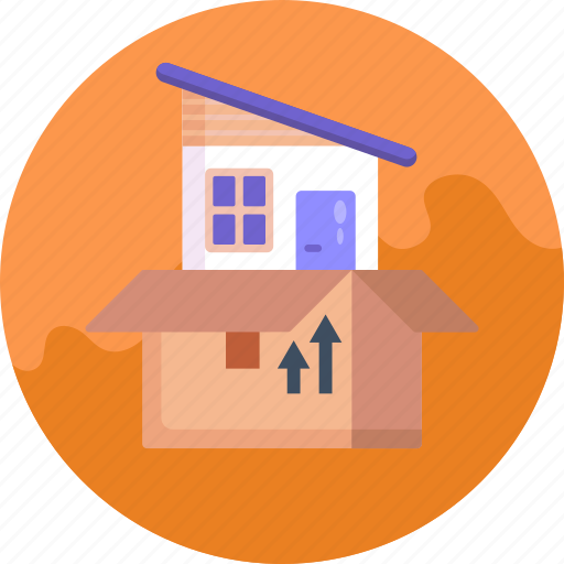 Moving home, box icon - Download on Iconfinder on Iconfinder