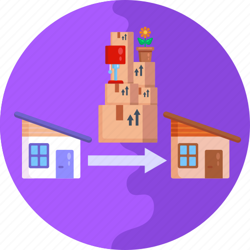 Moving, home moving, house moving, box icon - Download on Iconfinder