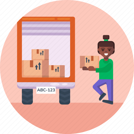 Moving, delivery truck, truck, home moving service, delivery service, move truck icon - Download on Iconfinder