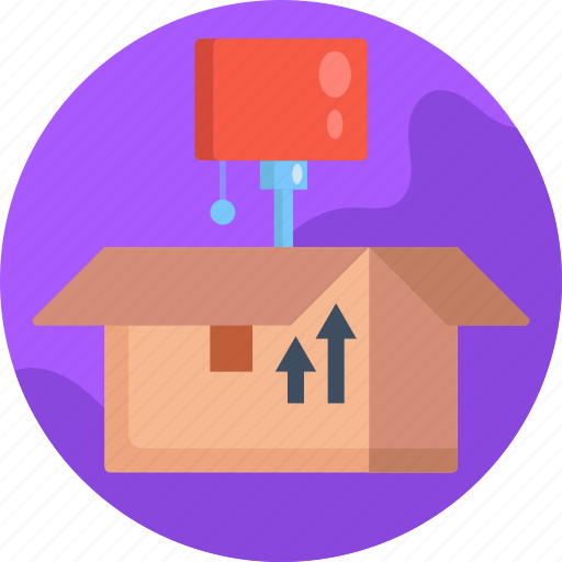 Moving, lamp shade, open box, moving home icon - Download on Iconfinder