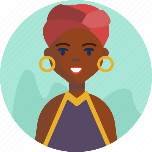 African, american, avatar, multicultural, people, smiling, woman icon - Download on Iconfinder