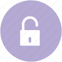 lock, open padlock, password, privacy, protection, security, unlock