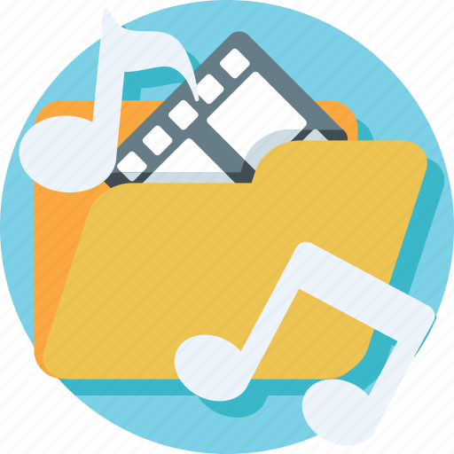 Folder, movie, music, playlist, songs icon - Download on Iconfinder