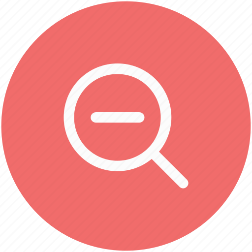 Magnifier, magnifying, view, view glass, zoom, zoom glass, zoom out icon - Download on Iconfinder