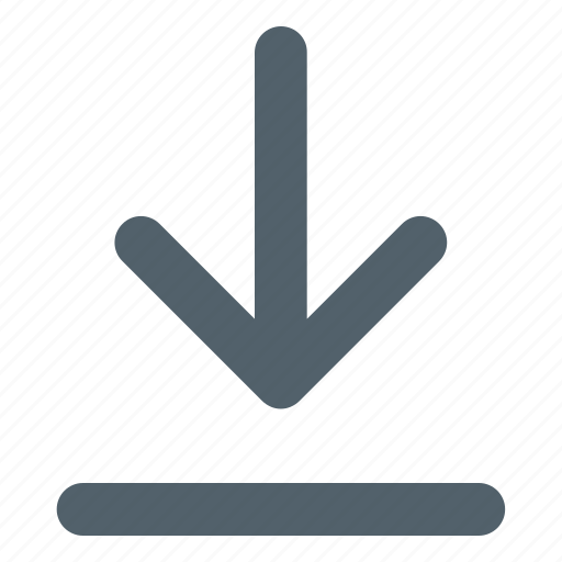 Arrow, download, direction, down, multimedia icon - Download on Iconfinder