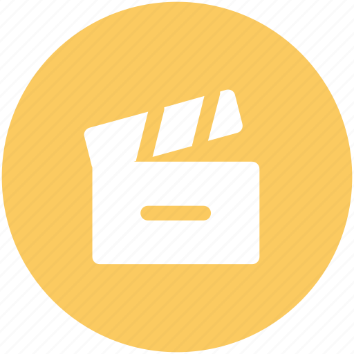 Clapboard, clapper, clapper board, multimedia, music clapboard, shooting clapper icon - Download on Iconfinder