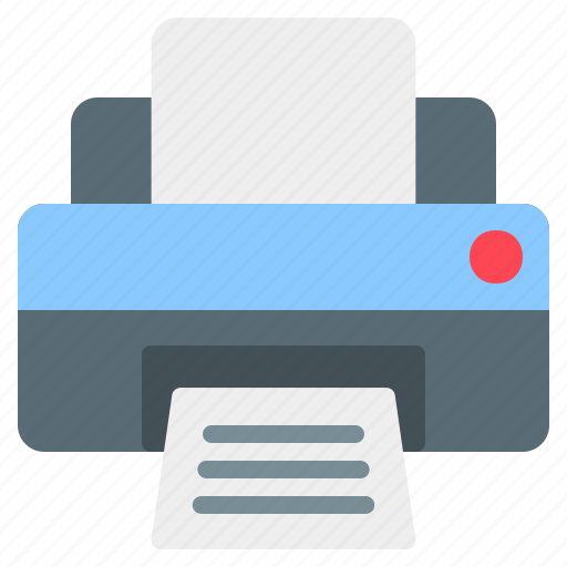 Printer, print, printing, paper, file, document, electronic icon - Download on Iconfinder