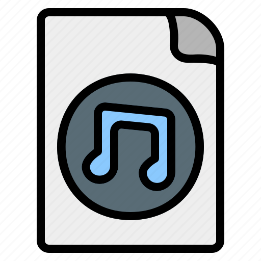 Music, file, format, document, extension, audio, sound icon - Download on Iconfinder