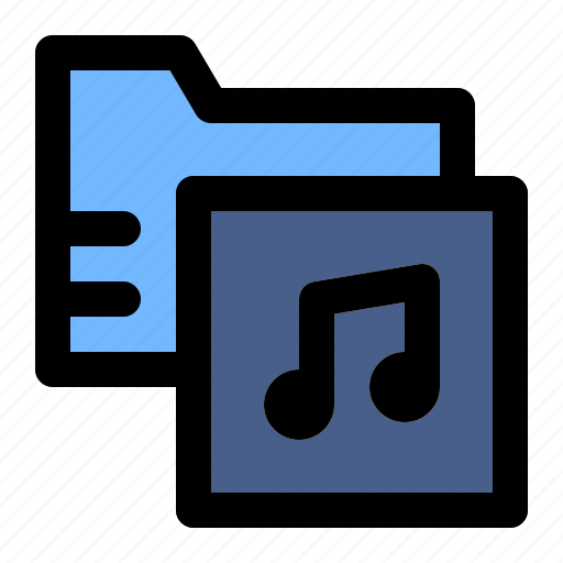 Music, folder, file, audio icon - Download on Iconfinder