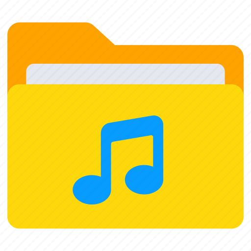 Music folder, music document, music doc, media folder, media document icon - Download on Iconfinder
