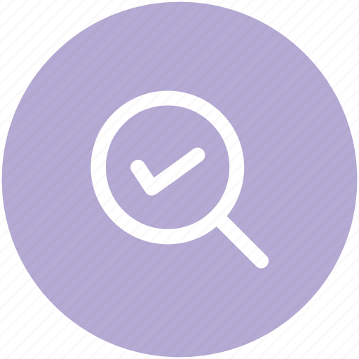 Approved, magnifier, magnifying checked, magnifying glass, zoom checked, zoom cross icon - Download on Iconfinder