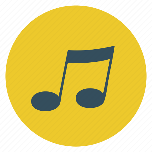 Sound, mobile, multimedia, note, msic, technology, round icon - Download on Iconfinder
