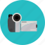 camcorder, camera, compact, movie, record, video, videocamera 