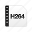 format, file format, video, extension, file, compressed, h264, data 