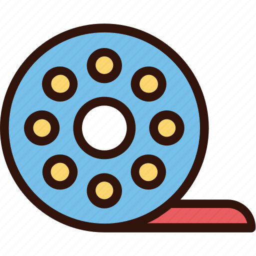 Cinema, cinematography, multimedia, roll, roll film, video icon - Download on Iconfinder