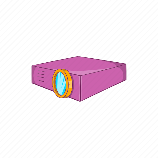 Cartoon, lens, light, multimedia, presentation, projection, projector icon - Download on Iconfinder