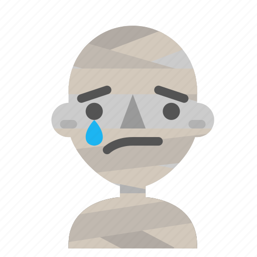 Avatar, emoji, halloween, horror, mummy, myth, sad icon - Download on Iconfinder