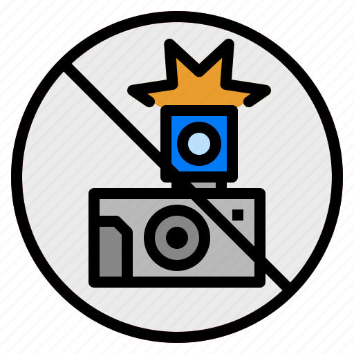 Flash, no, photo, prohibit, signaling icon - Download on Iconfinder