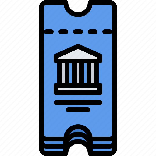 Ticket, building, museum, history, culture icon - Download on Iconfinder
