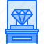 diamond, stand, museum, history, culture 