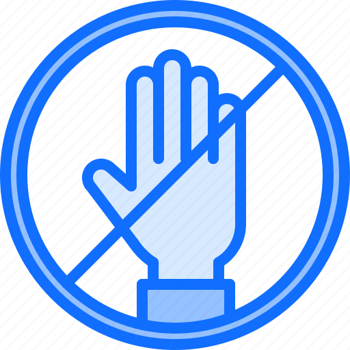Sign, hand, no, museum, history, culture icon - Download on Iconfinder