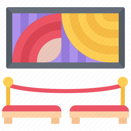 Barrier, picture, gallery, seat, museum, history, culture icon - Download on Iconfinder