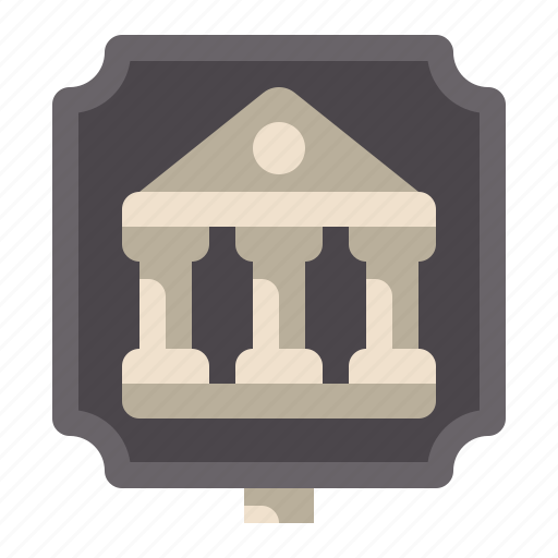 Building, museum, sign icon - Download on Iconfinder
