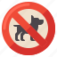 allowed, dogs, no, sign 
