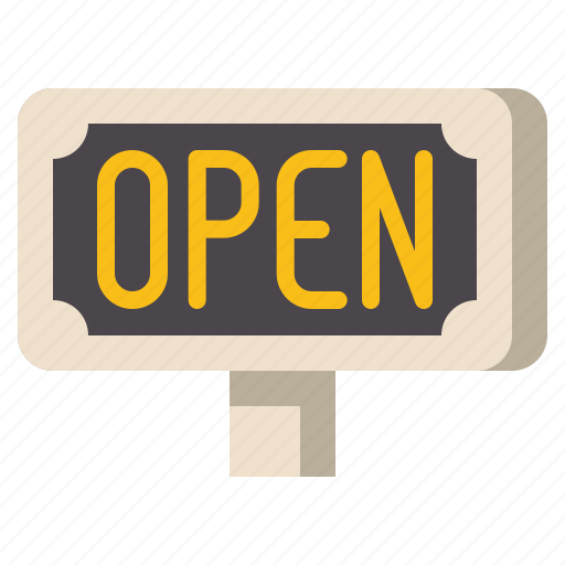 Museum, open, sign, working icon - Download on Iconfinder