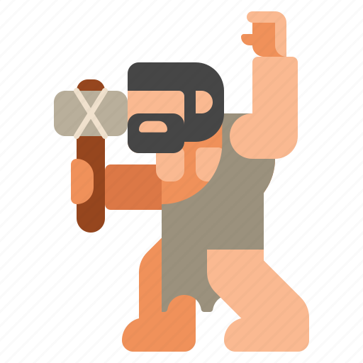 Cave man, museum, prehistoric icon - Download on Iconfinder