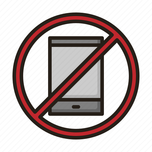Forbidden, handphone, phone, prohibited icon - Download on Iconfinder