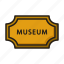 coupon, museum, ticket, voucher 