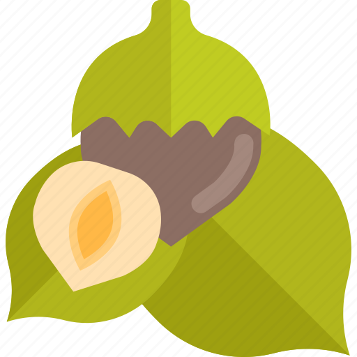 Food, mushrooms, nuts, sheet icon - Download on Iconfinder
