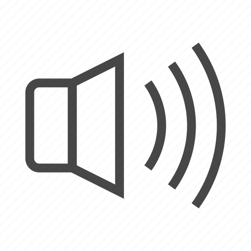 Audio, loud, media, music, sound, speaker, volume icon - Download on Iconfinder