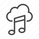 audio, cloud, media, multimedia, music, play, sound
