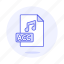 acc, audio, digital, file, format, music, note, sound 